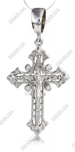 Хрест із срібла 925 проби, артикул 4308.1