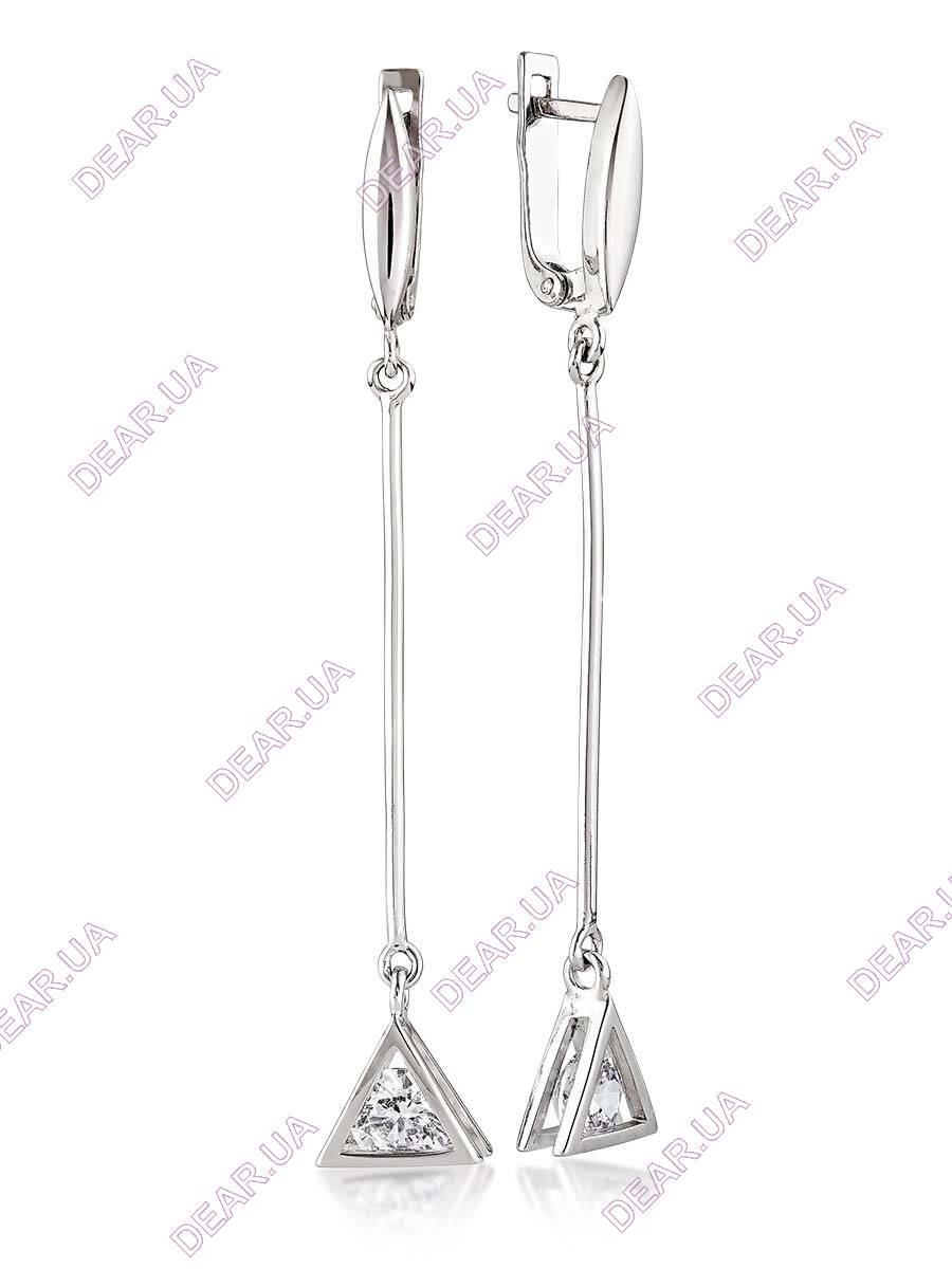 Женские серьги из серебра 925 пробы, артикул 3432.1