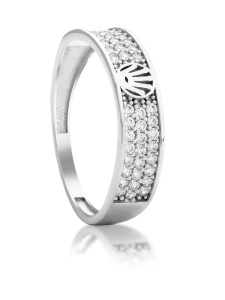 Женское кольцо дорожка из серебра 925 пробы, артикул 2952.1