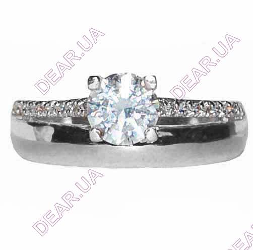 Обручальное помолвочное женское кольцо из серебра 925 пробы, артикул 2085.1