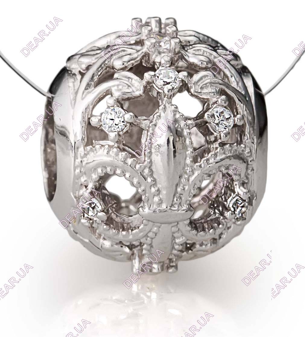 Шарм бусина из серебра 925 пробы, артикул 4144.1