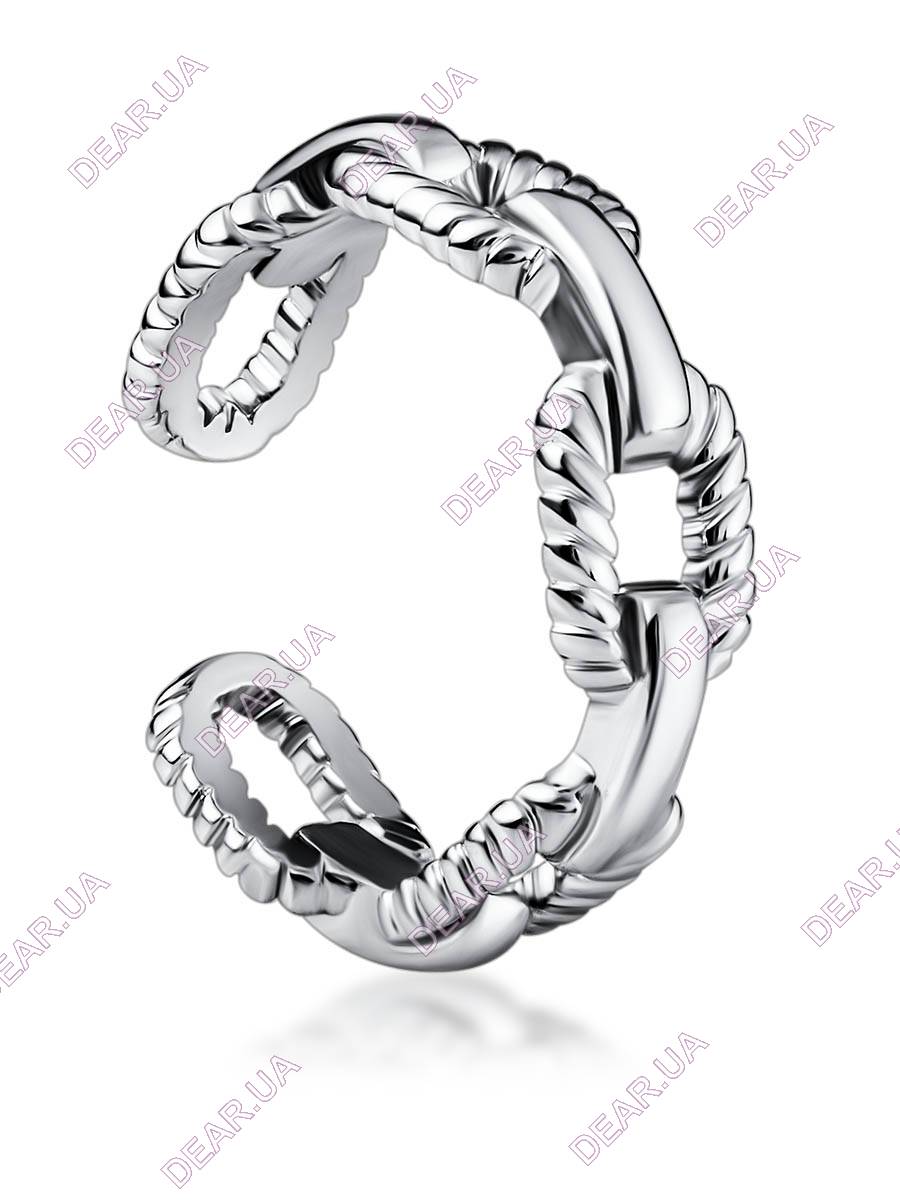 Женское кольцо на фалангу из серебра 925 пробы, артикул 2811