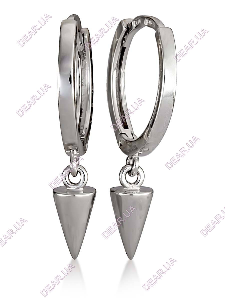 Женские серьги из серебра 925 пробы, артикул 3416