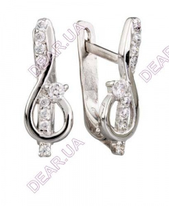 Женские, детские серьги из серебра 925 пробы, артикул 3035.1