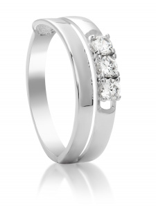 Женское кольцо дорожка из серебра 925 пробы, артикул 6207.1