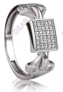 Женское кольцо из серебра 925 пробы, артикул 2395.1