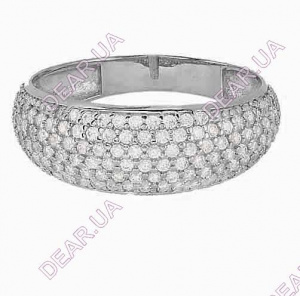 Женское кольцо дорожка из серебра 925 пробы, артикул 2205.1