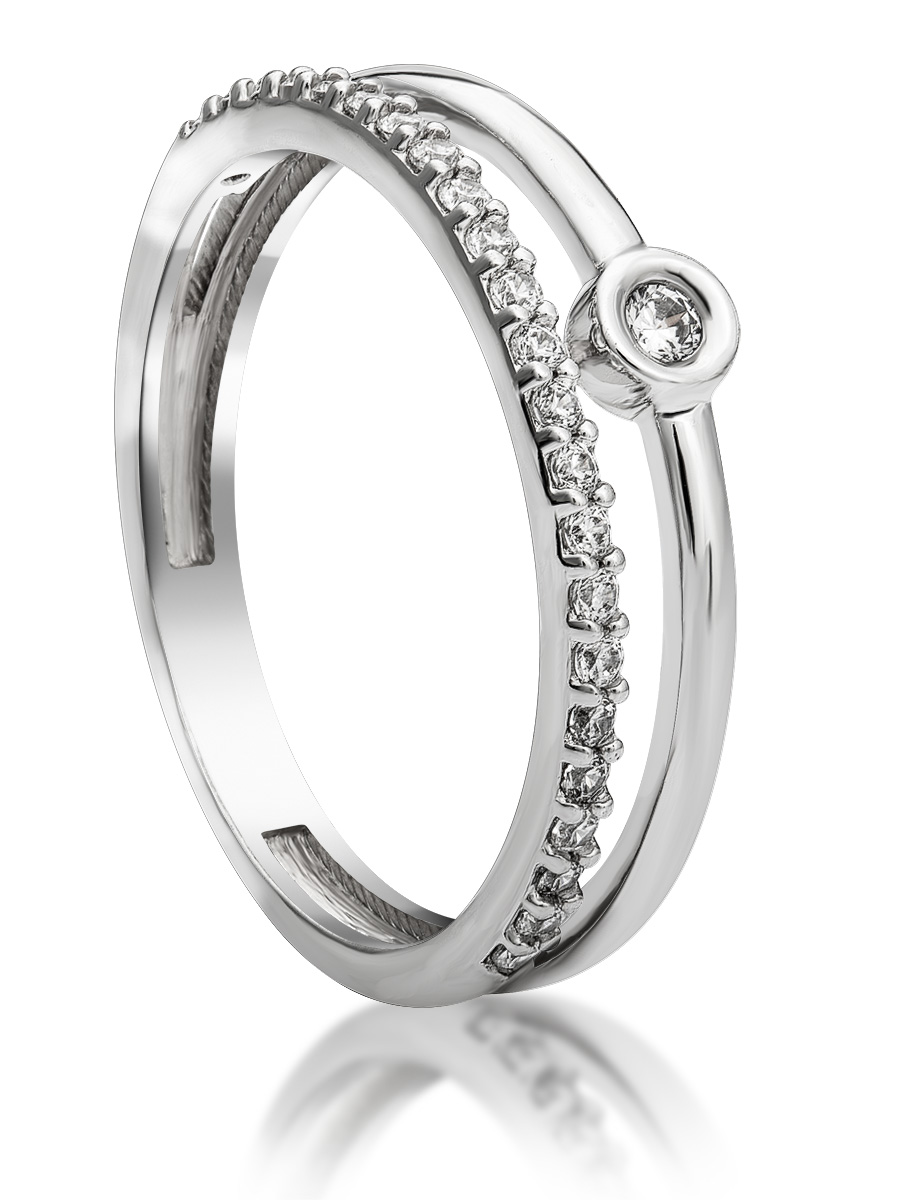 Женское кольцо дорожка из серебра 925 пробы, артикул 2882.1