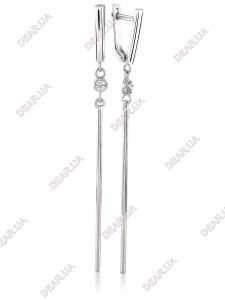 Женские серьги из серебра 925 пробы, артикул 3449.1