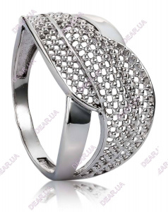 Крупное женское кольцо из серебра 925 пробы, артикул 2400