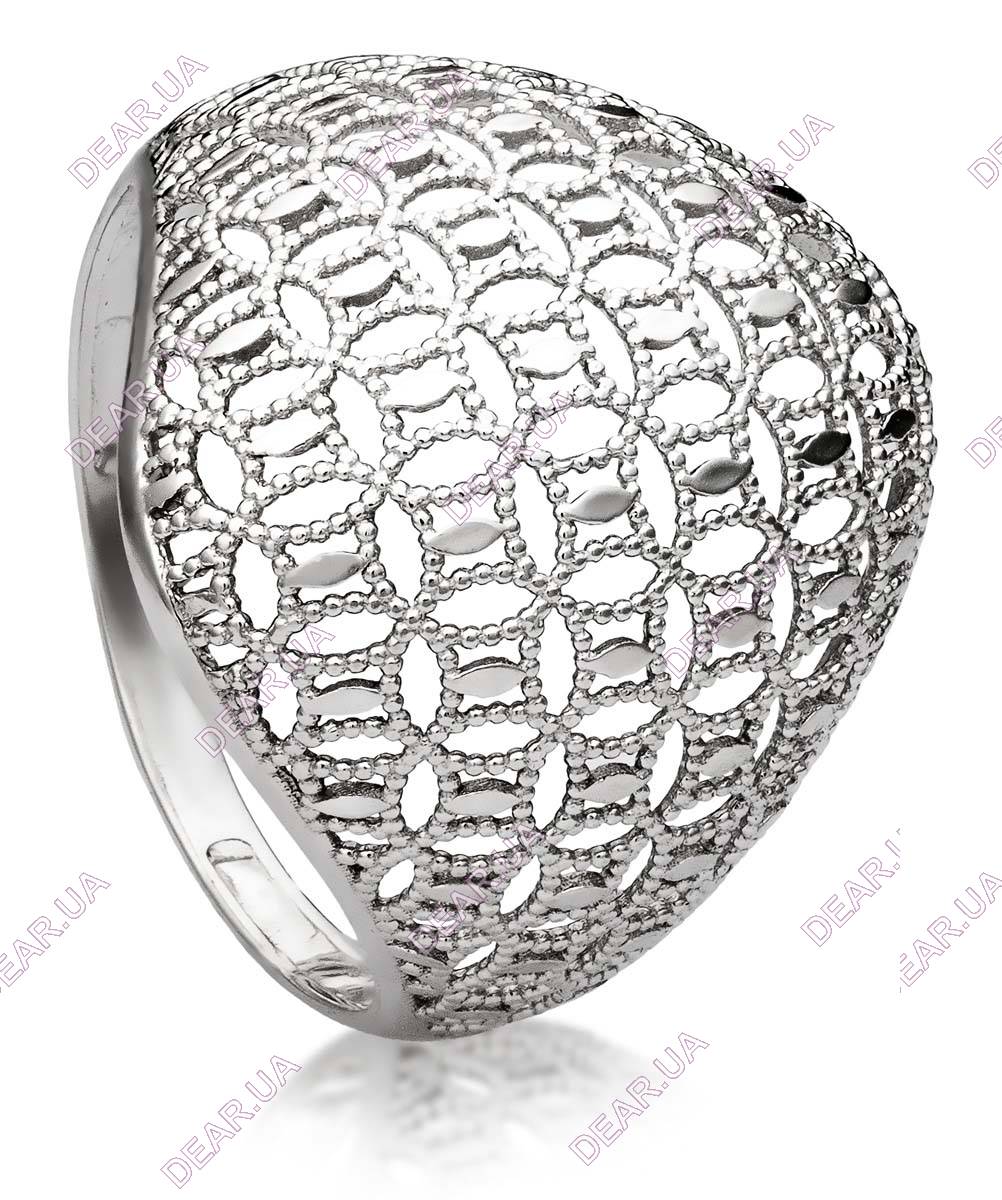 Крупное женское кольцо из серебра 925 пробы, артикул 2605