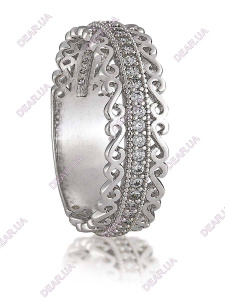 Обручальное женское, детское кольцо дорожка из серебра 925 пробы, артикул 2783.1