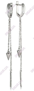 Женские серьги из серебра 925 пробы, артикул 3374.1