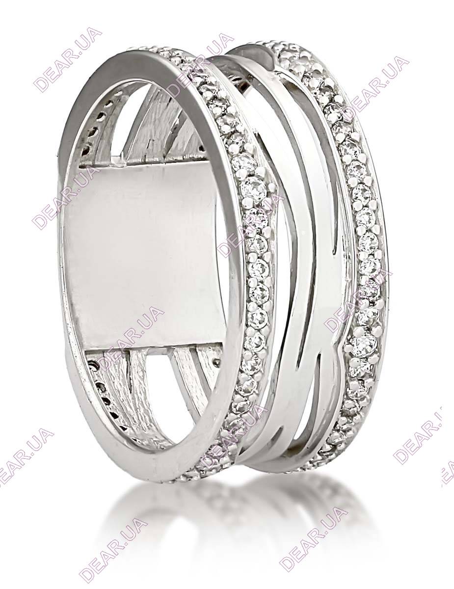 Обручальное женское кольцо дорожка из серебра 925 пробы, артикул 2689.1