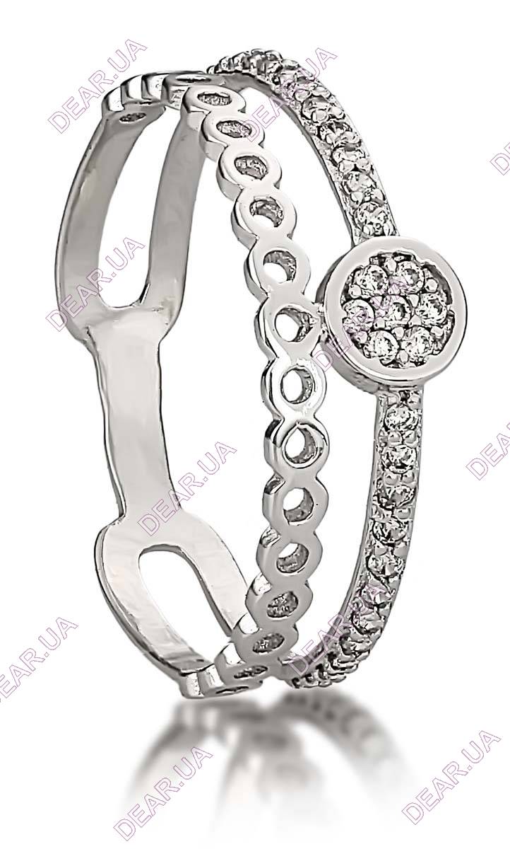 Женское кольцо дорожка из серебра 925 пробы, артикул 2678.1