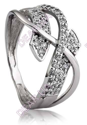 Женское кольцо дорожка из серебра 925 пробы, артикул 2022.1