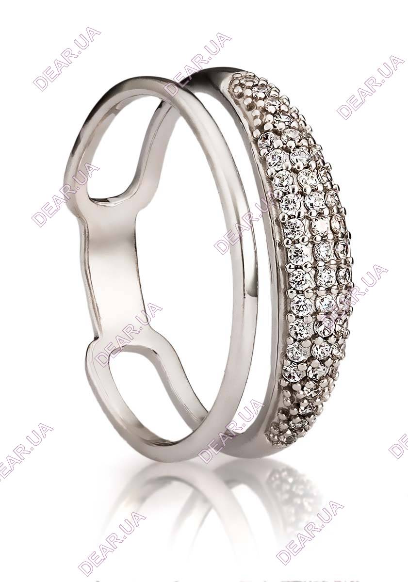 Женское кольцо дорожка из серебра 925 пробы, артикул 2530.1