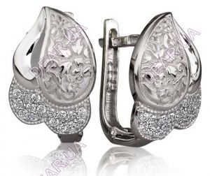 Женские серьги из серебра 925 пробы, артикул 3219.1