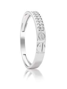 Женское кольцо дорожка из серебра 925 пробы, артикул 2956.1