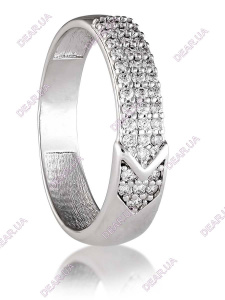 Обручальное женское кольцо дорожка из серебра 925 пробы, артикул 2759.1