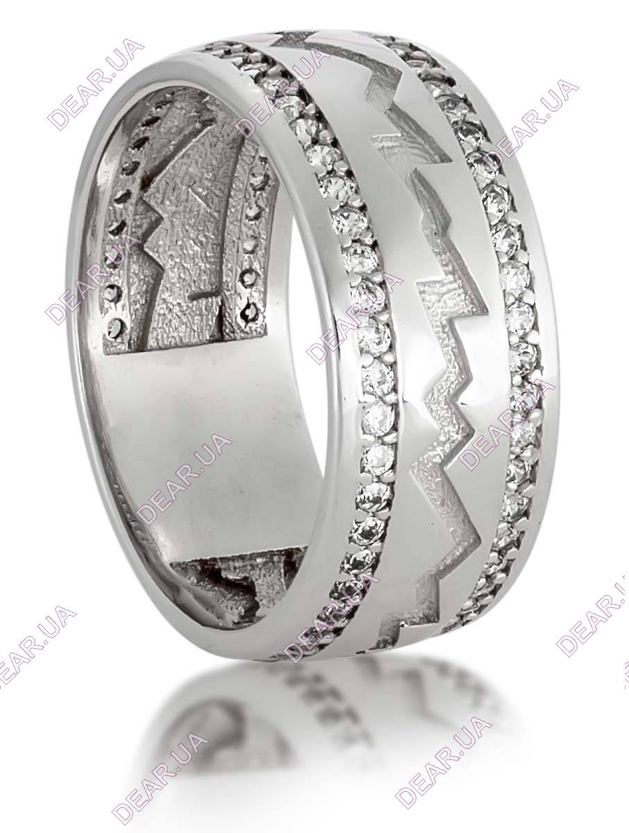 Обручальное женское кольцо из серебра 925 пробы, артикул 2698.1