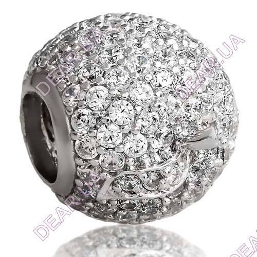 Шарм бусина из серебра 925 пробы, артикул 4187.1