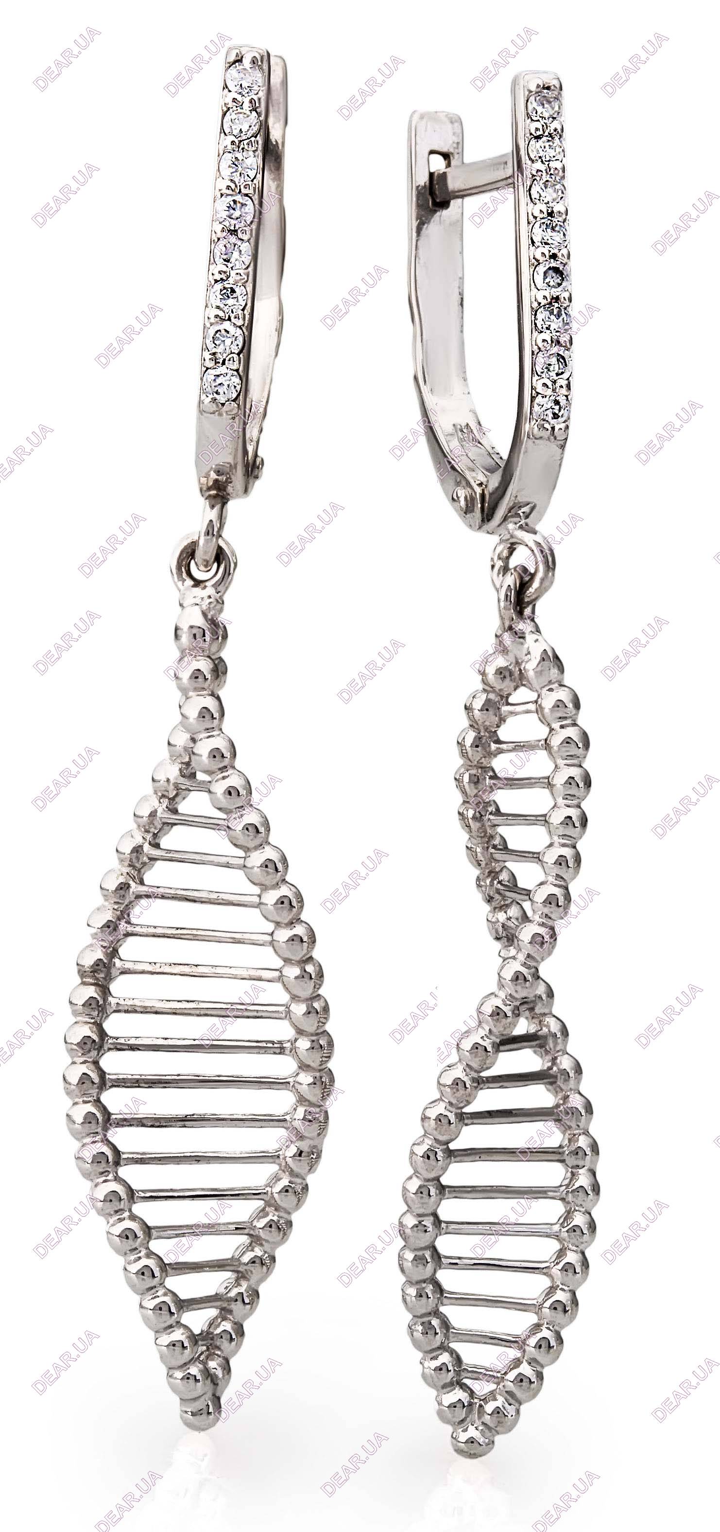 Женские серьги из серебра 925 пробы, артикул 3120.1