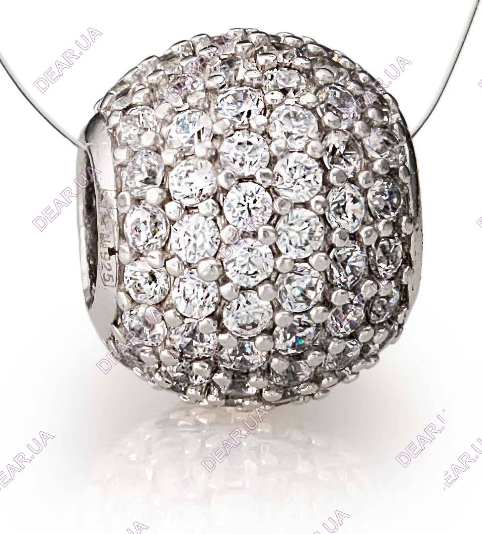 Шарм бусина из серебра 925 пробы, артикул 4140.1