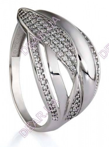 Крупное женское кольцо из серебра 925 пробы, артикул 2277.1