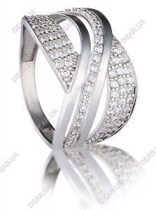 Крупное женское кольцо из серебра 925 пробы, артикул 2574.1