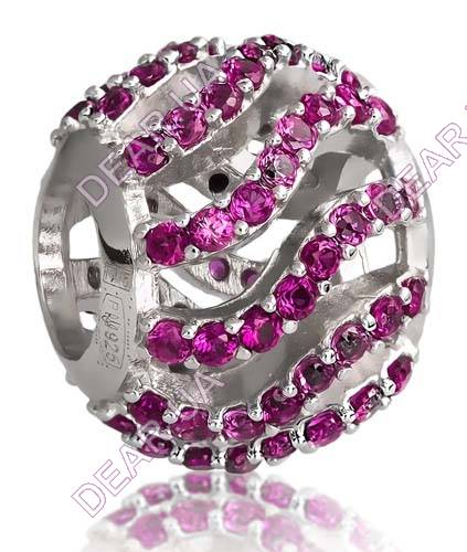 Шарм бусина из серебра 925 пробы, артикул 4189.3