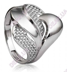 Крупное женское кольцо из серебра 925 пробы, артикул 2275