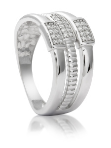 Женское кольцо дорожка из серебра 925 пробы, артикул 2932.1