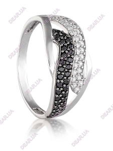 Женское кольцо дорожка из серебра 925 пробы, артикул 2096.2