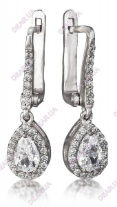 Женские серьги из серебра 925 пробы, артикул 3195.1
