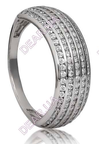Женское кольцо дорожка из серебра 925 пробы, артикул 2522.1