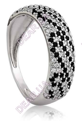 Женское кольцо дорожка из серебра 925 пробы, артикул 2162.4