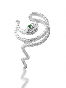 Женские серьги каффи из серебра 925 пробы, артикул 3575.1