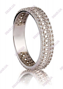 Обручальное женское, детское кольцо дорожка из серебра 925 пробы, артикул 2546.1