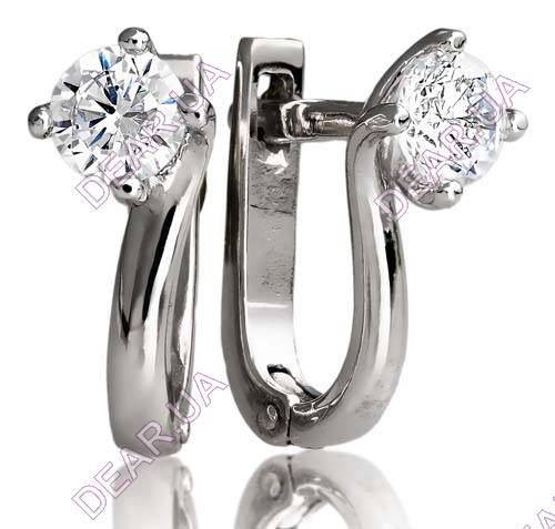 Женские серьги из серебра 925 пробы, артикул 3196.1
