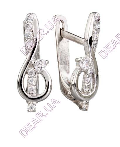 Женские, детские серьги из серебра 925 пробы, артикул 3035.1