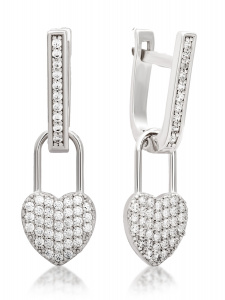 Женские серьги из серебра 925 пробы, артикул 3781.1