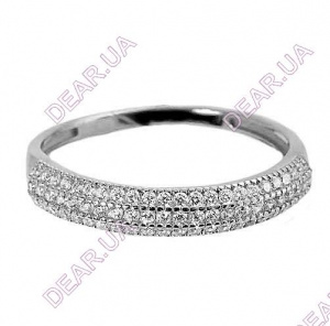 Женское кольцо дорожка из серебра 925 пробы, артикул 2215.1