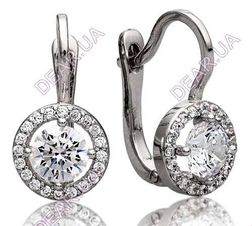 Женские серьги из серебра 925 пробы, артикул 3199.1