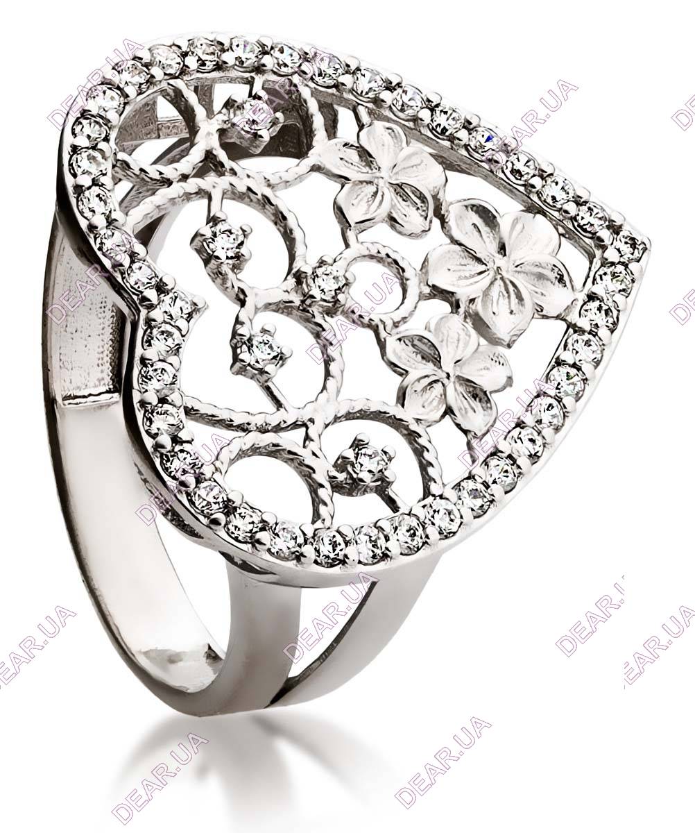 Крупное женское кольцо из серебра 925 пробы, артикул 2642.1