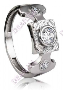 Женское кольцо из серебра 925 пробы, артикул 2394.1