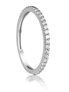 Обручальное женское кольцо дорожка из серебра 925 пробы, артикул 2833.1