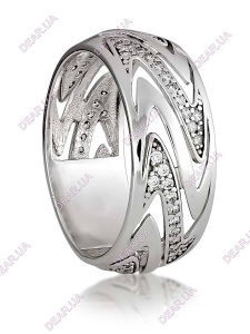 Обручальное женское кольцо из серебра 925 пробы, артикул 2770.1
