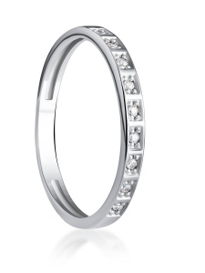 Обручальное женское кольцо дорожка из серебра 925 пробы, артикул 2822.1