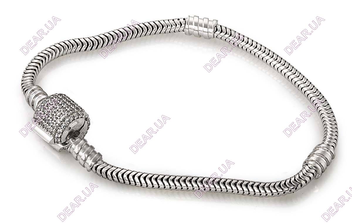 Женский браслет пандора из серебра 925 пробы, артикул 5032.1